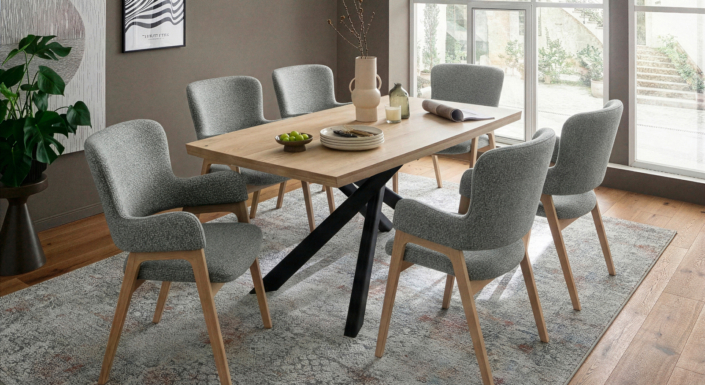 Fakta Stuhl Aguni Tisch Ahus Gestell Schwarz